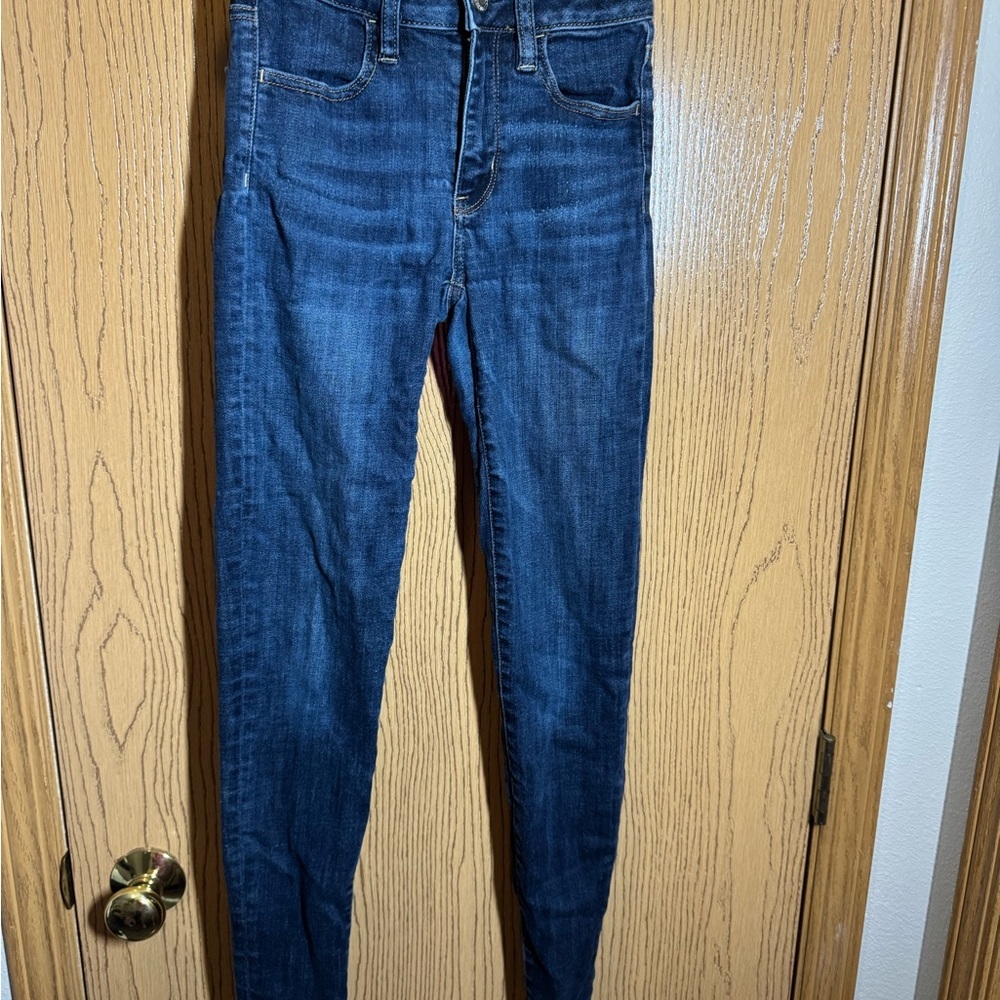 American Eagle Outfitters Dark Blue Super Super stretch jeans